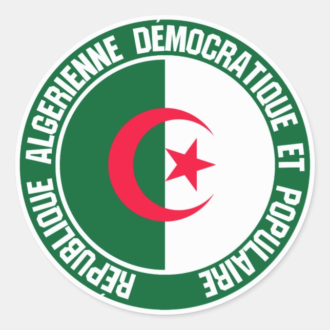 Adesivo Argélia Round Emblem (Frente)