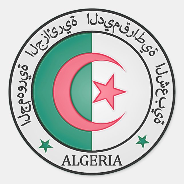 Adesivo Argélia Round Emblem (Frente)