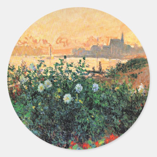 Adesivo Argenteuil, Flores à Beira do Rio, (Frente)