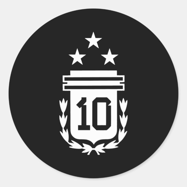 Adesivo Argentina 3 Estrelas Bandeira argentina 3 Estrelas (Frente)