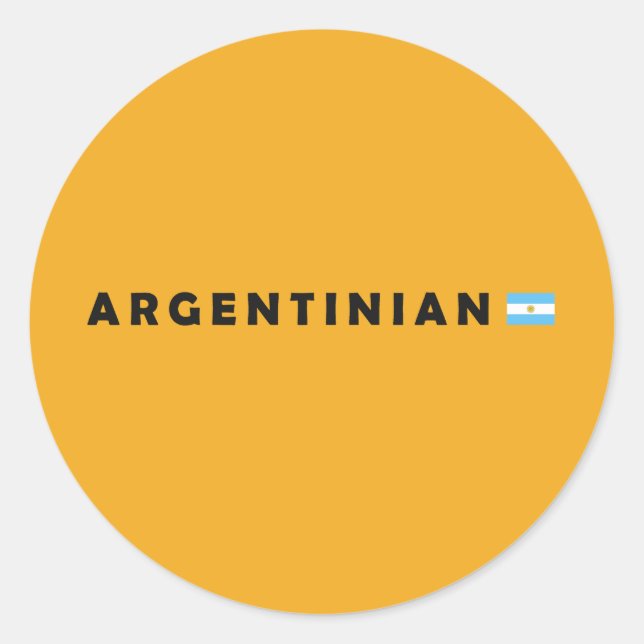 Adesivo Argentina, eu sou argentino (Frente)