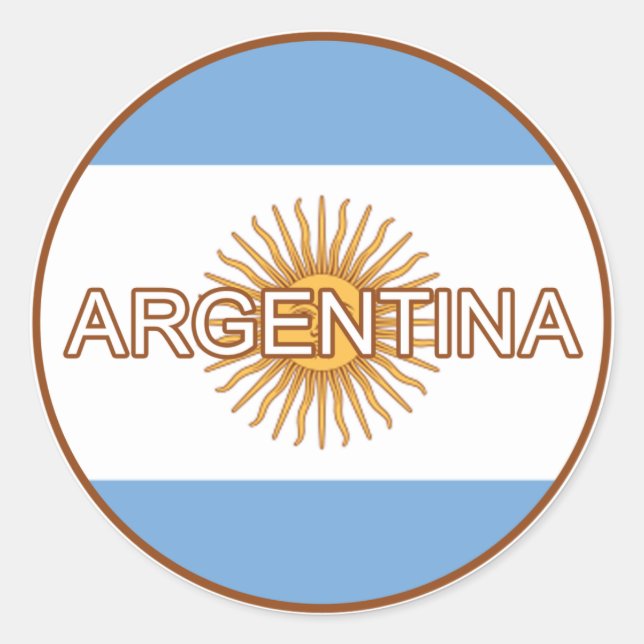 Adesivo Argentina Euro Sticker (Frente)