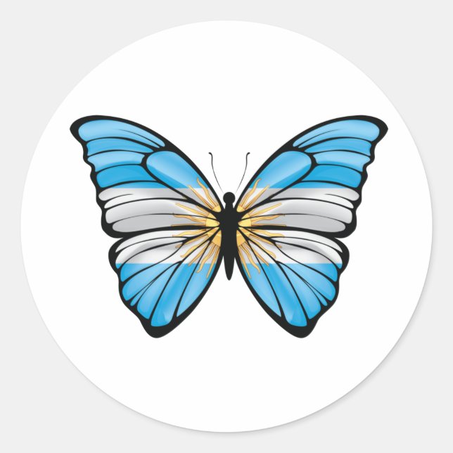Adesivo Argentina Hypolimnas Butterfly (Frente)