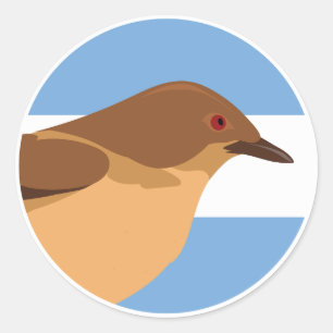 Adesivo Argentina Red Ovenbird Argentino Animal