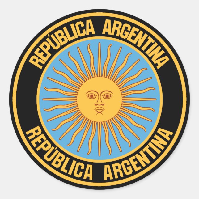 Adesivo Argentina Round Emblem (Frente)