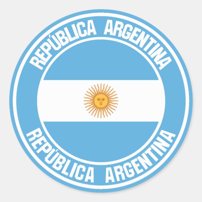 Adesivo Argentina Round Emblem (Frente)