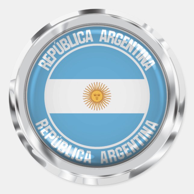 Adesivo Argentina Round Emblem (Frente)