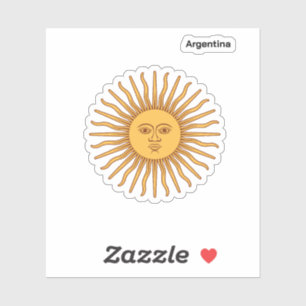 Adesivo Argentina Sol de Mayo: Camiseta de Fã Autêntica