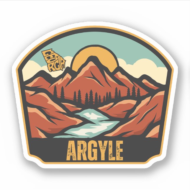 Adesivo Argyle, Geórgia (Frente)