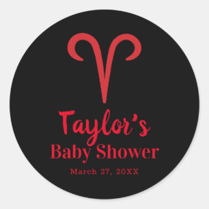 Adesivo ÁRIES Carneiro Vermelho Astrologia Signo Zodíaco C