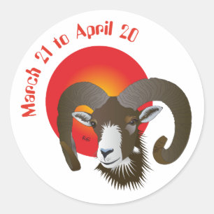 Adesivo Aries March 21 to abril de 20 bordadores