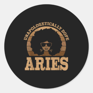Adesivo Aries Queen Afro Hair Black Woman Sinal Zodiboso