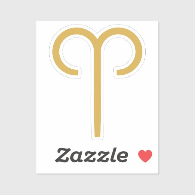 Adesivo Aries - Sinal Zodiac (Folha)