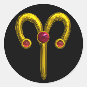 ADESIVO ARIES ZODIAC BIRTHDAEL JEWEL