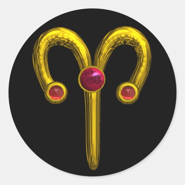 ADESIVO ARIES ZODIAC BIRTHDAEL JEWEL (Frente)