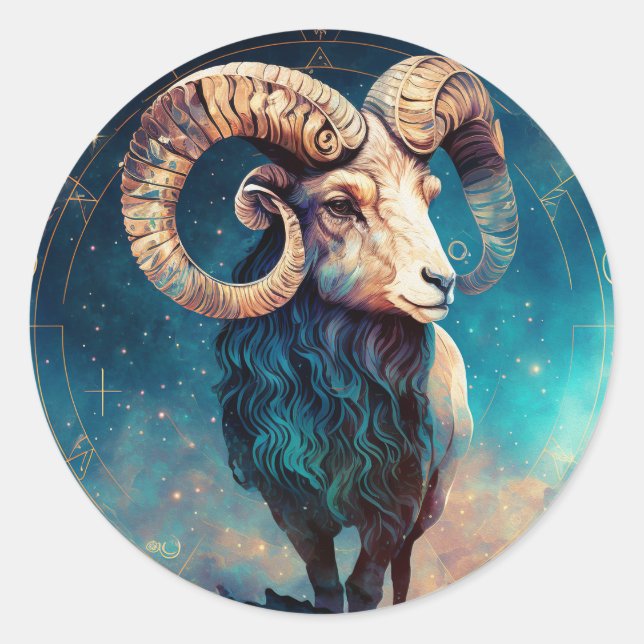 Adesivo Aries Zodiac Graphic (Frente)