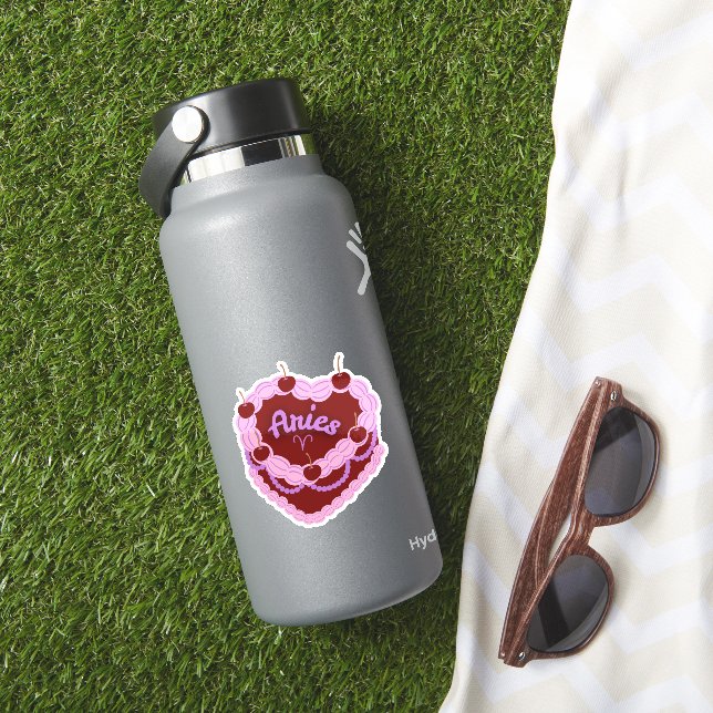 Adesivo Aries Zodiac Pastel Heart Cake (HydroFlask Insitu)