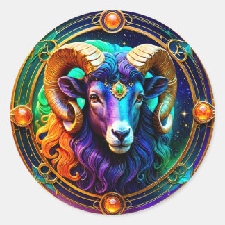 Adesivo Aries Zodiac Stickers, Celestial Zodiac
