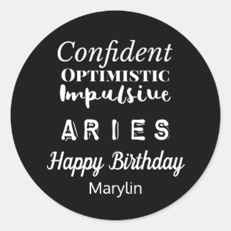 Adesivo Aries Zodíaco Características Diversas Aniversário