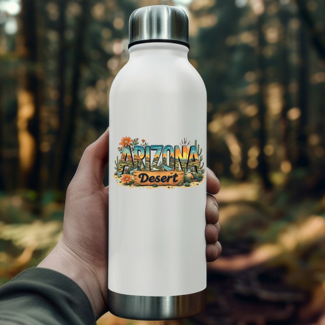 Adesivo Arizona Cactus Desert Sticker | Southwest Decal (Arizona Cactus Desert Sticker | Scenic Southwest Decal by PiggyPrint Stickers.)