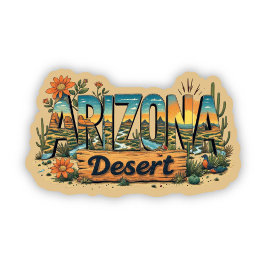 Adesivo Arizona Cactus Desert Sticker | Southwest Decal