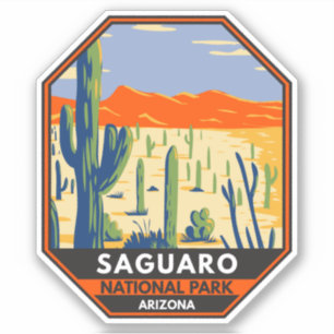 Adesivo Arizona do Parque Nacional do Saguaro, gigante do