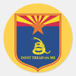 Adesivo Arizona e protetor da bandeira de Gadsden