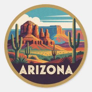 Adesivo Arizona EUA Paisagens Desérticas E Grande Canyon