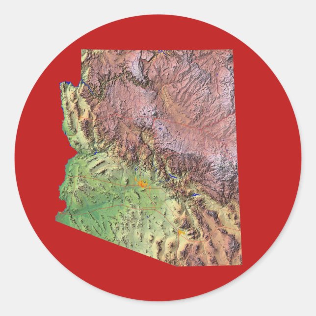 Adesivo Arizona Map Sticker (Frente)