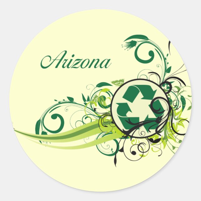 Adesivo Arizona reciclar (Frente)