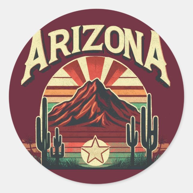 Adesivo Arizona Vintage (Frente)