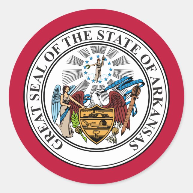 Adesivo Arkansan Seal, Arkansas (Frente)
