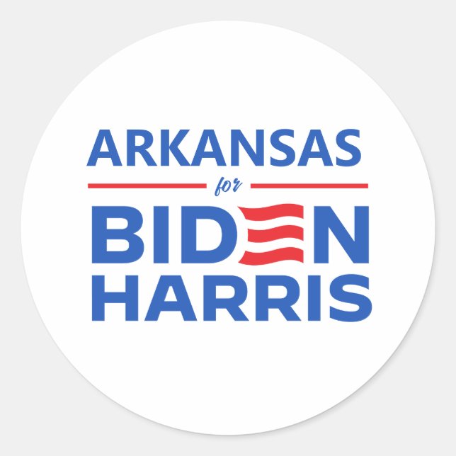 Adesivo Arkansas para Biden Harris (Frente)