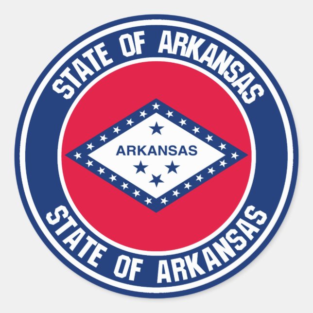 Adesivo Arkansas Round Emblem (Frente)