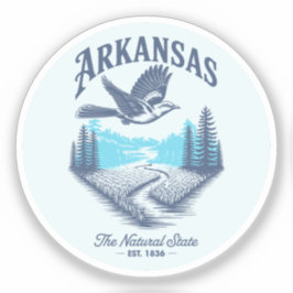 Adesivo Arkansas The Natural State