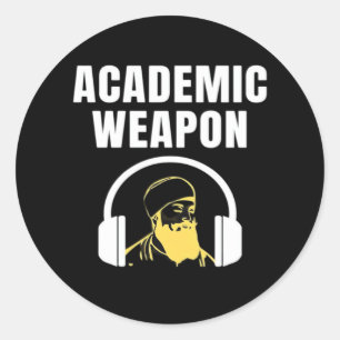 Adesivo Arma Acadêmica - Clássico Inspirador Engraçado