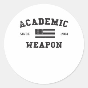 Adesivo Arma Acadêmica Meme Engraçada