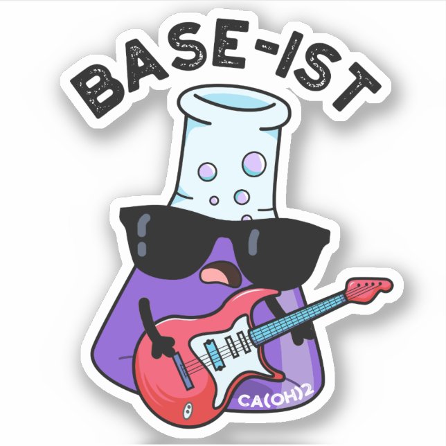 Adesivo Arma de Química Engraçada Base (Frente)