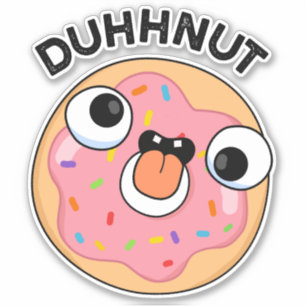 Adesivo Arma de Rosquinha Engraçado de Duhh