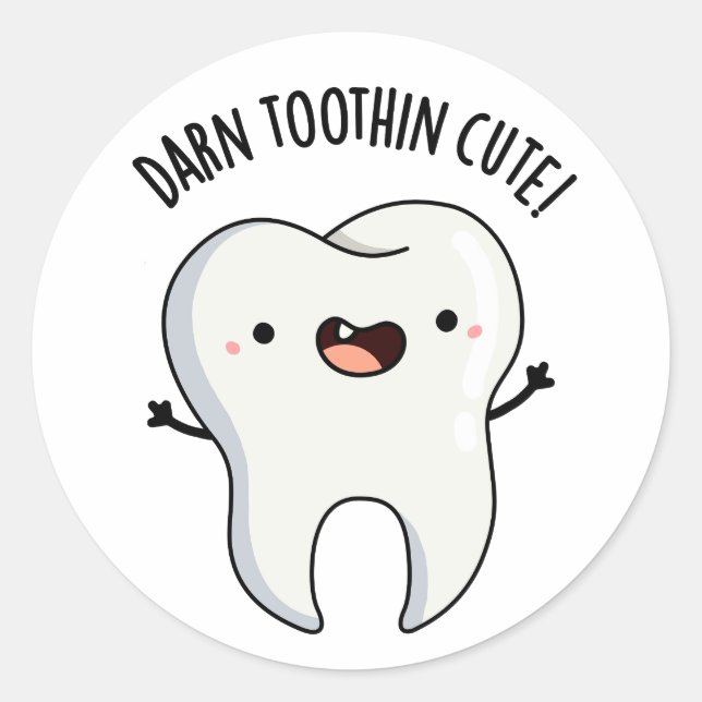 Adesivo Arma dos dentes engraçada (Frente)