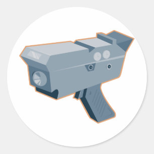 Adesivo arma móvel do radar da câmera da velocidade retr