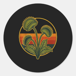 Adesivo Armadi lha Venus Flytrap Retro Pôr do Sol Planta C