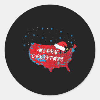Adesivo Armadilha das Eleições Feliz Natal Santa Hat Engra