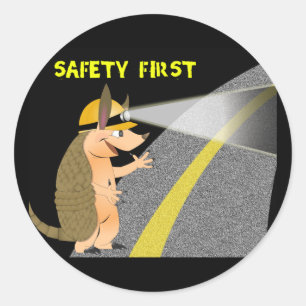 Adesivo Armadillo Safety First Sticker