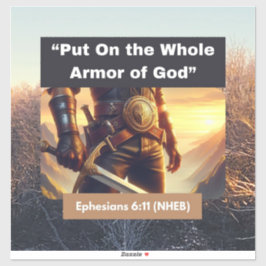 Adesivo Armadura completa de Deus - Vinheta-vinil de corte