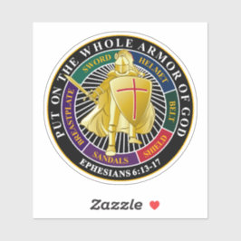 Adesivo Armadura de Deus