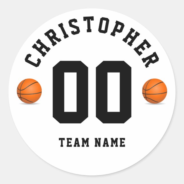 Adesivo Armário de Equipe Escolar de Basquete Personalizad (Frente)