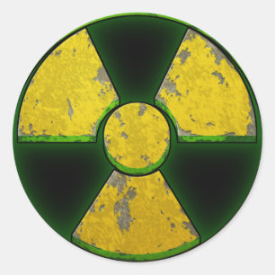 Adesivo Armas nucleares amarelas