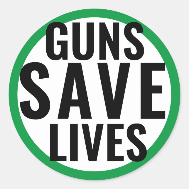 Adesivo Armas Salvam Vidas (Frente)