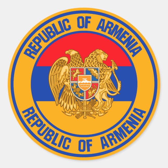 Adesivo Armênia Round Emblem (Frente)